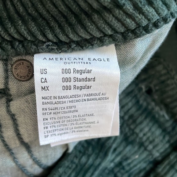 Dark green corduroy mom jeans - Picture 4 of 4